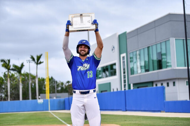 FGCU’s Brian Ellis sets unofficial on-base record, spanning nearly 2 years